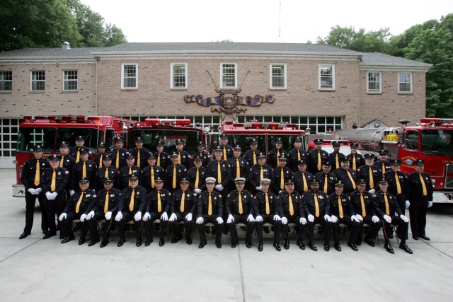 Members of the Golden's Bridge Fire Department June 13, 2009. 100th Anniversary Parade. Photo by Frank Becerra Jr. 